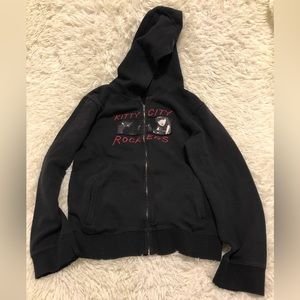 Black Zip Hoodie (Free Mystery Clothes)